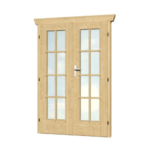 Doppeltür, vollverglast