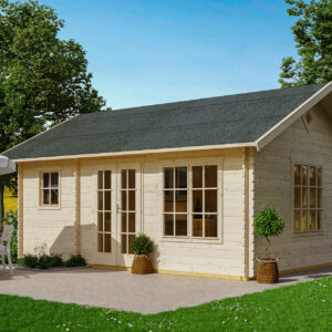 Gartenhaus Esbjerg 1, 45mm 380 x 520cm natur