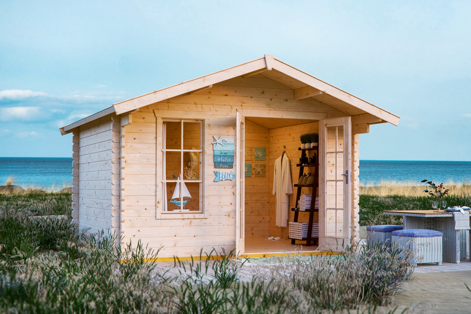 2352871 gartenhaus langesund mit vordach 80cm natur