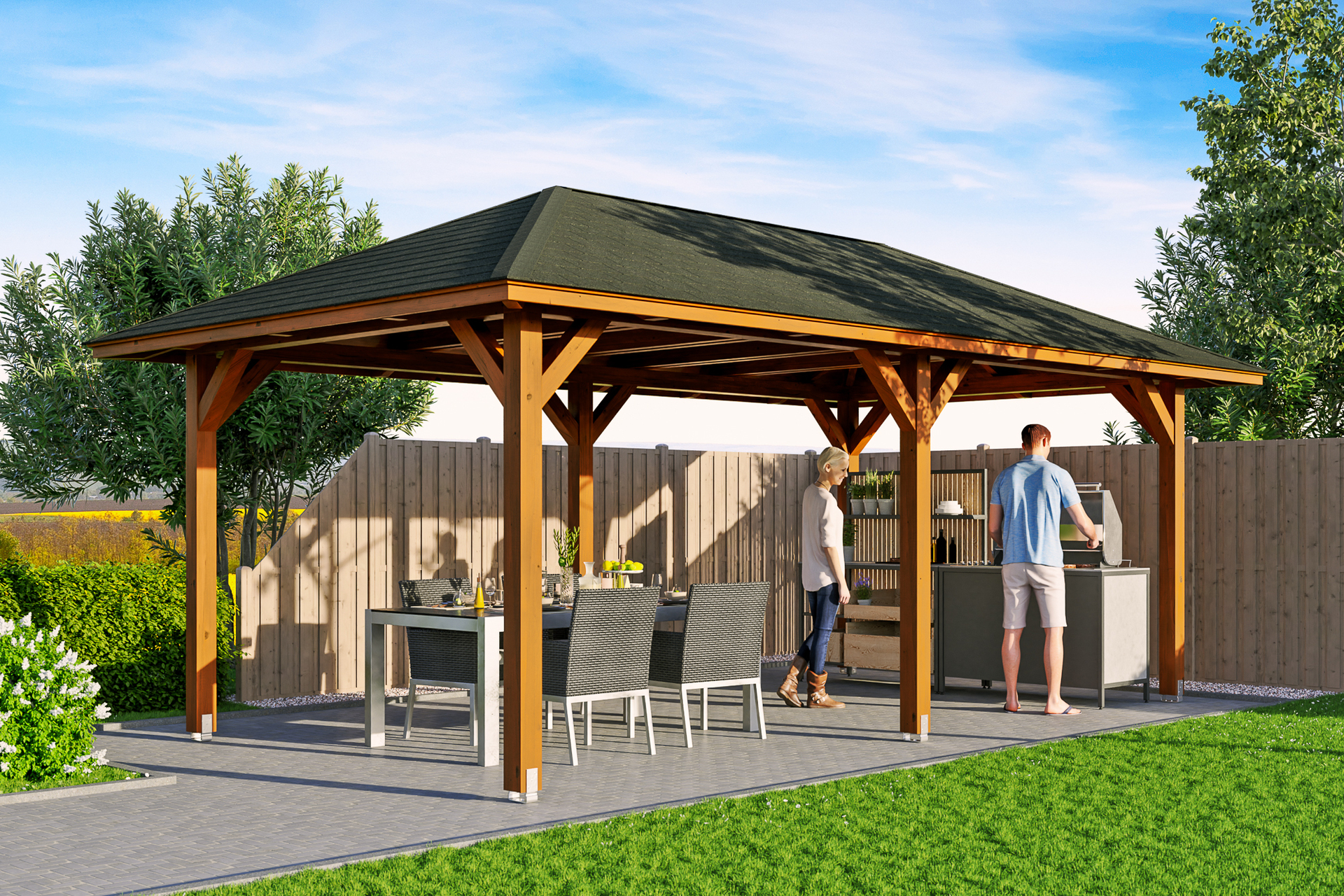 2353001 4 eck pavillon orleans