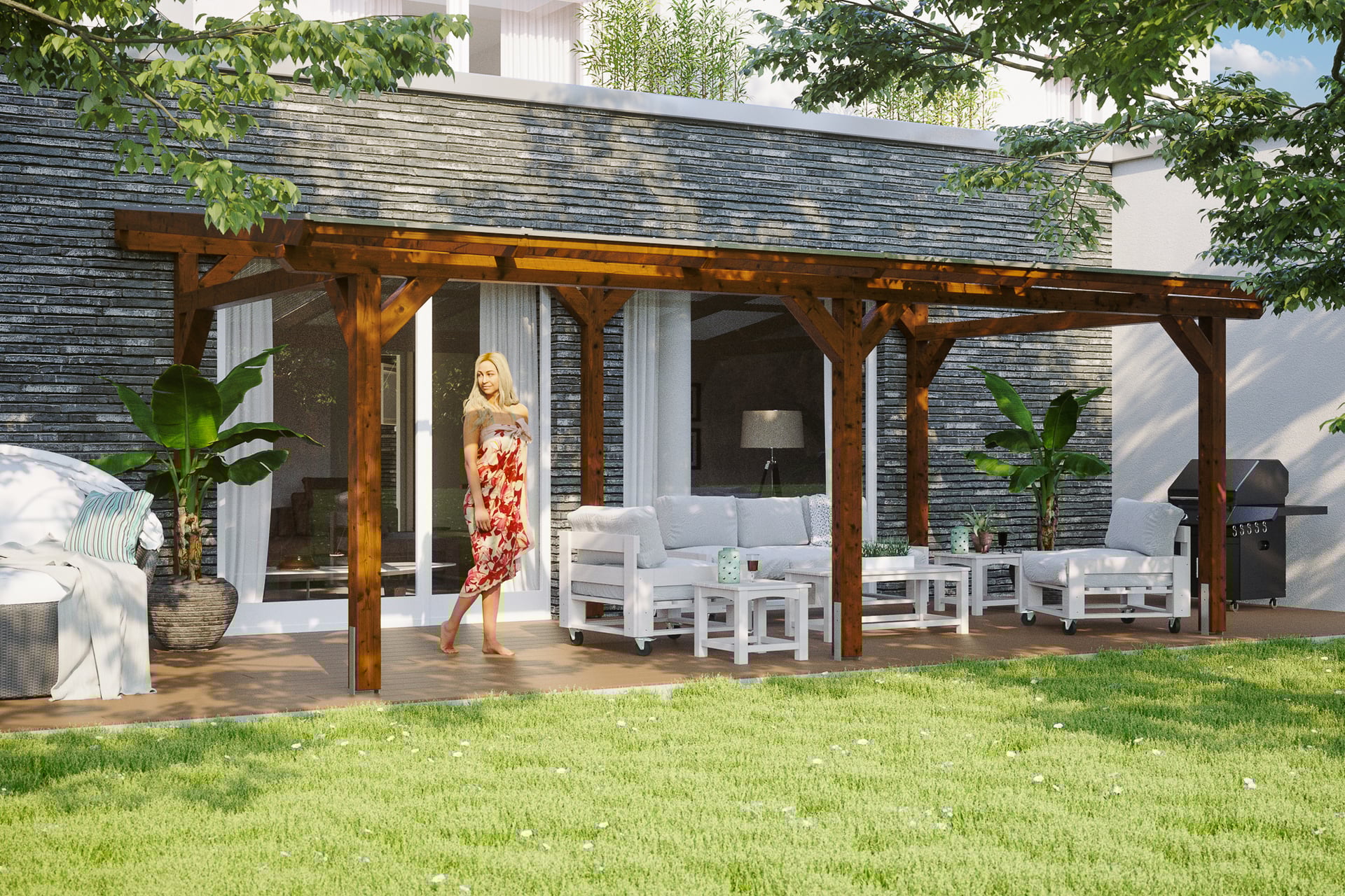 Terrassenüberdachung Siena 1 Terrassenüberdachung Siena