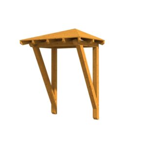 Vordach Wesel 2 Walmdach