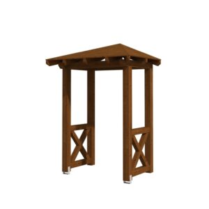 Vordach Wesel 4 Walmdach