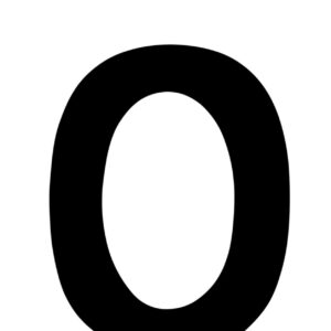 Klebeziffer 35mm schwarz