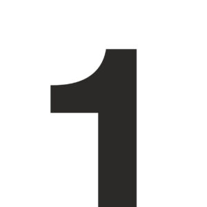 Klebeziffer 35mm schwarz