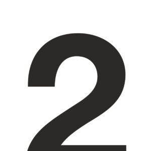 Klebeziffer 35mm schwarz