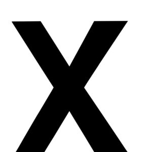 Klebefolien Lettern/Großbuchstaben schwarz