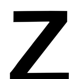 Klebefolien Lettern/Großbuchstaben schwarz