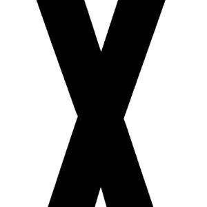 Klebefolien Lettern/Großbuchstaben schwarz