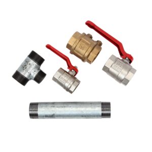 Doppelter  Pumpenstock mit Entlueft b.Rueckschv