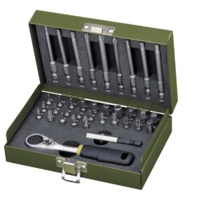 Feinmechanikersatz mit 1/4"-MICRO-Bit-Ratsche