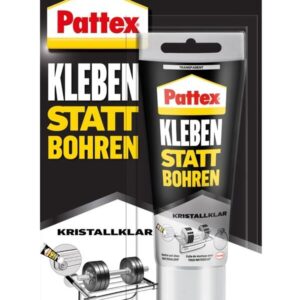 Montagekleber Kleben statt Bohren Kristallklar, transparent