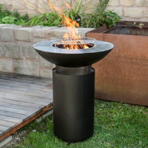 Grill, Plancha und Feuerplatte schwarz