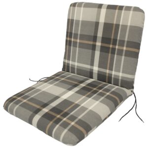 Auflage für Sessel, grau/beige kariert