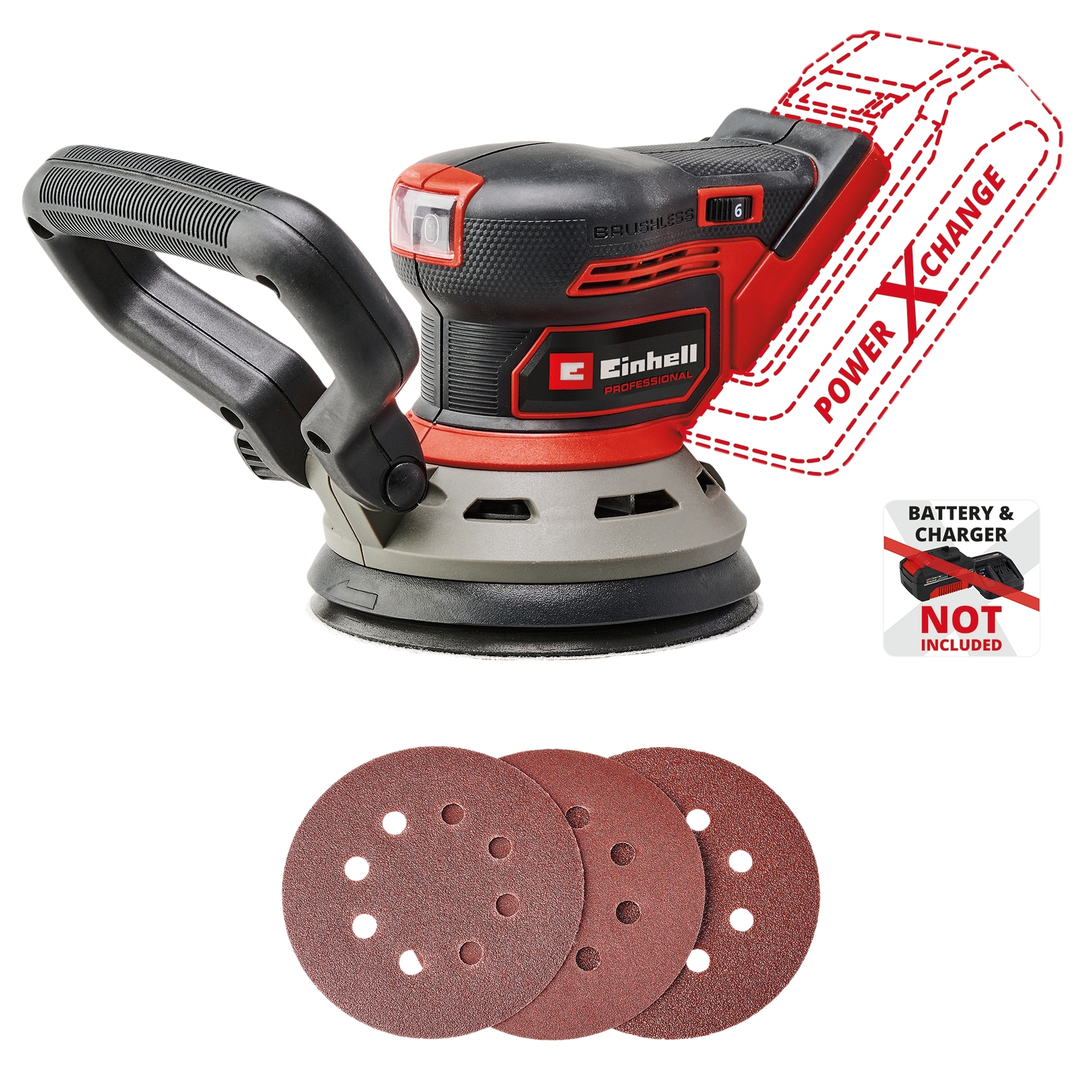 Power X-Change Akku-Exzenterschleifer TP-RS 18/32 Li BL - Solo