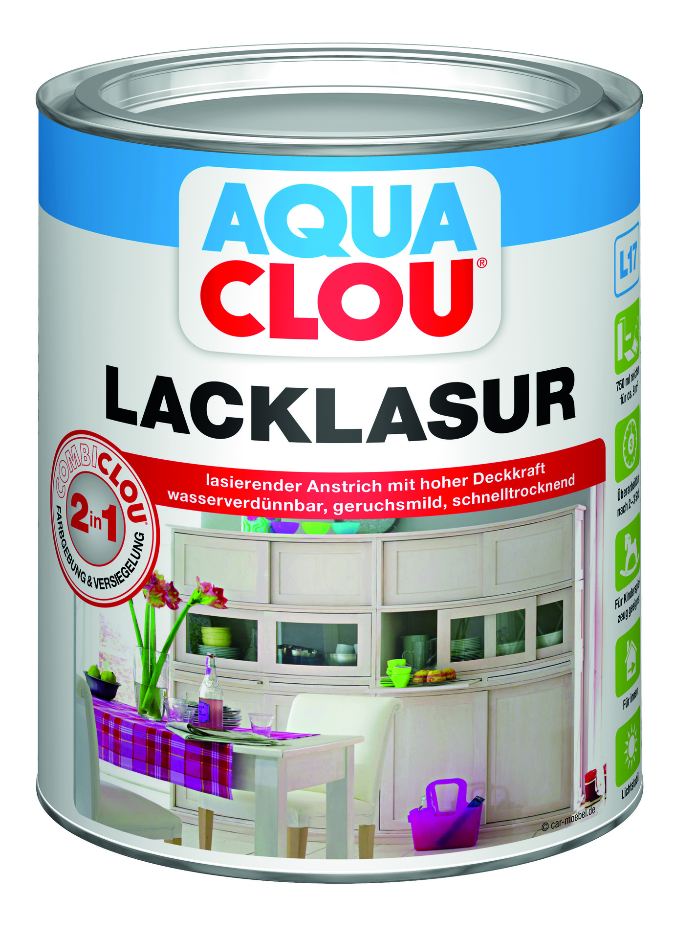 2678491 aqua lacklasur 750 ml