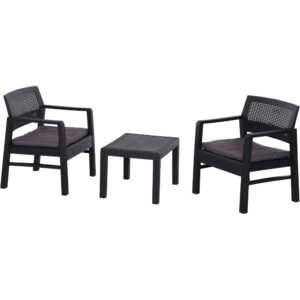 Balkon-Set Kraka anthrazit