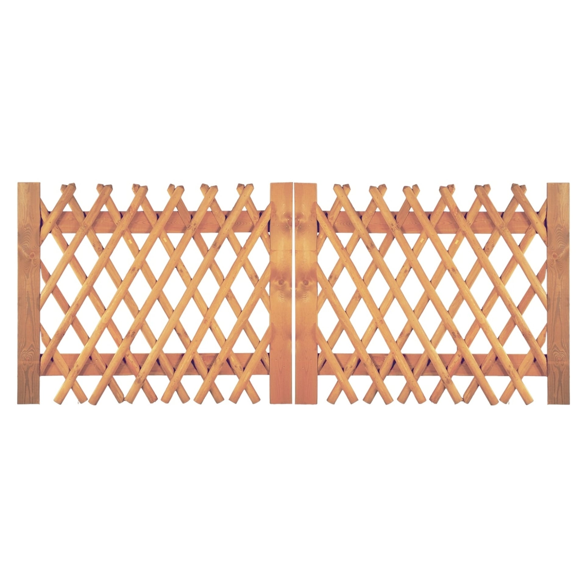 2778737 jaegerzaun doppeltor latten 55 mm kdi braun