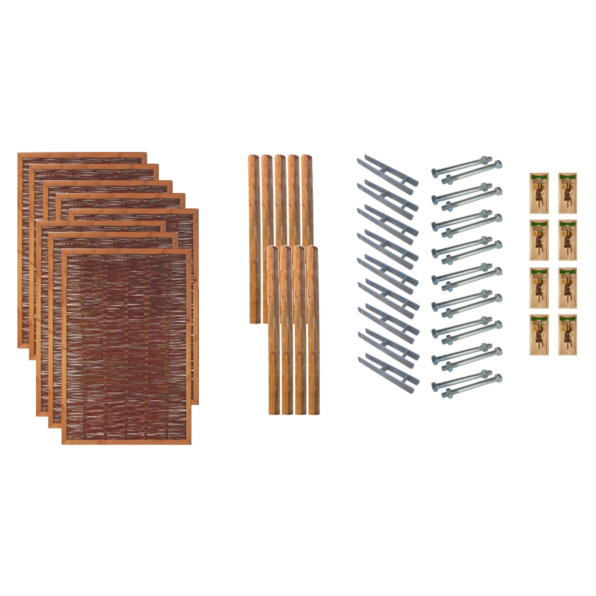 2779314 sichtschutz zaun set fresno