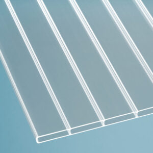 Acryl Doppelstegplatte | Panorama | anti-drop | 16 mm | Breite 980 mm | glasklar