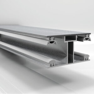 Eco Aluminium Mittel Verlegeprofil | Breite 50 mm | für 16 mm Stegplatten