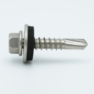 Edelstahlschrauben | Befestigung Tiefsicke auf Stahlunterkonstruktion | 100 Stk./Pak. | 5,5 x 38 mm