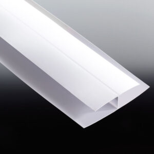 H Leiste weiß für 10 mm PVC Paneele Länge 3,00 m