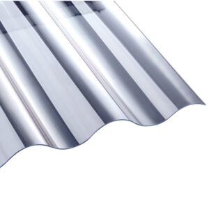 PVC Lichtplatte | NOVAKLAR | Wellplatte | 130/30 Profil 8 | 1,2 mm | Breite 1000 mm | Glatt | glasklar