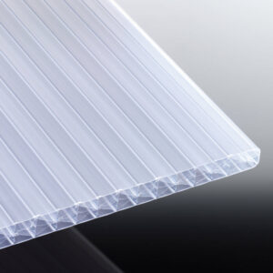 Polycarbonat Stegplatte | Klassik Top X 5-Fach Struktur | 16 mm | Breite 1200 mm | opal-weiß