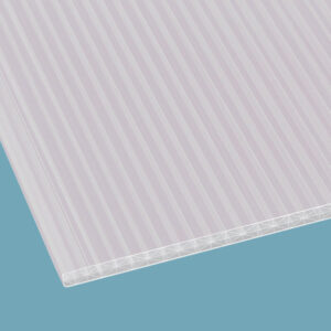Polycarbonat Stegplatte | X-Struktur IQ-Relax | 16 mm | Breite 980 mm | opal-weiß/perlmutt