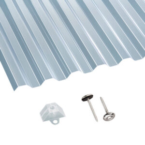 PET | Terrassendach-Set | Spundwand | 70/18 | 1,1 mm | glatt | klar