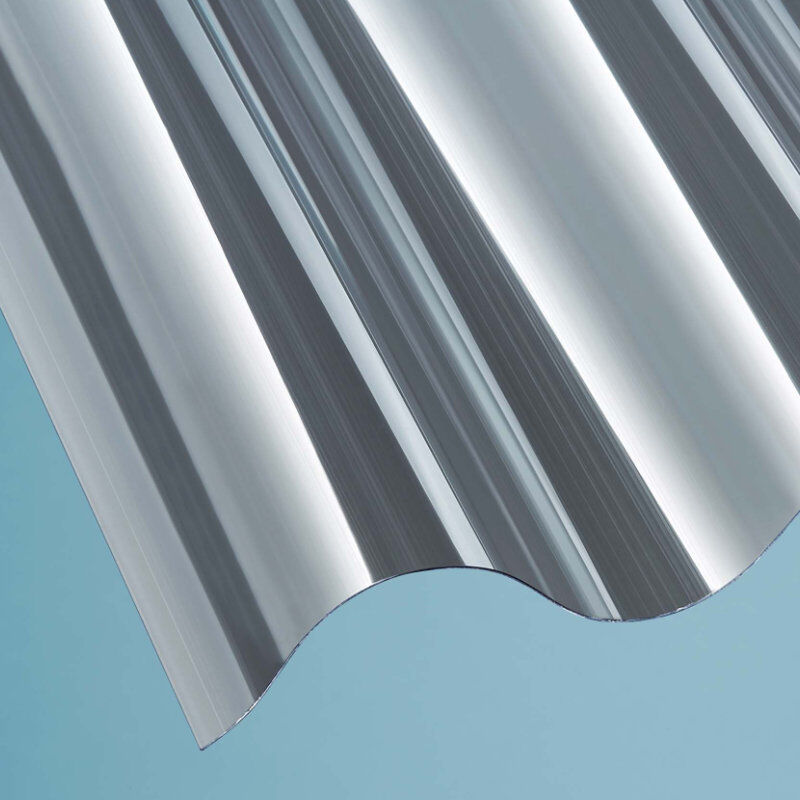 polycarbonat lichtplatte wellplatte 177 51 profil 6 08 mm breite 1100 mm glasklar