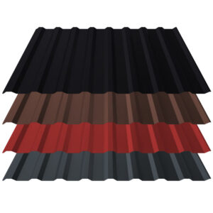 Trapezblech T18 | Dach | 0,60 mm | Aluminium | Anti-Tropf 900 g/m² inkl. Vliesrückschnitt | 25 µm Stucco