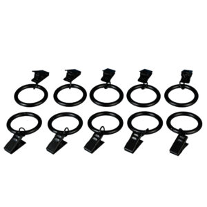 Gardinenringe für Gardinenstangen mit Klammer Landhaus ø 16 mm