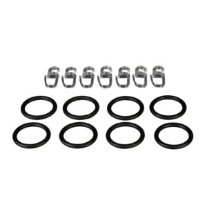 Gardinenring mit Faltenlegehaken für Scheibenstangen, Ø12mm, 8 Stück