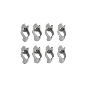 Donauklammern für Scheibenstangen Cafehausstange, 8 Stück