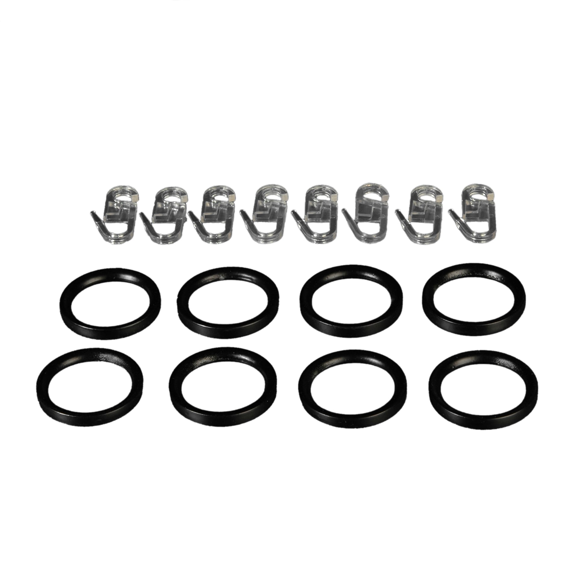 Gardinenringe für Gardinenstangen mit Faltenlegehaken Landhaus ø 1 Gardinenringe für Gardinenstangen mit Faltenlegehaken Landhaus ø