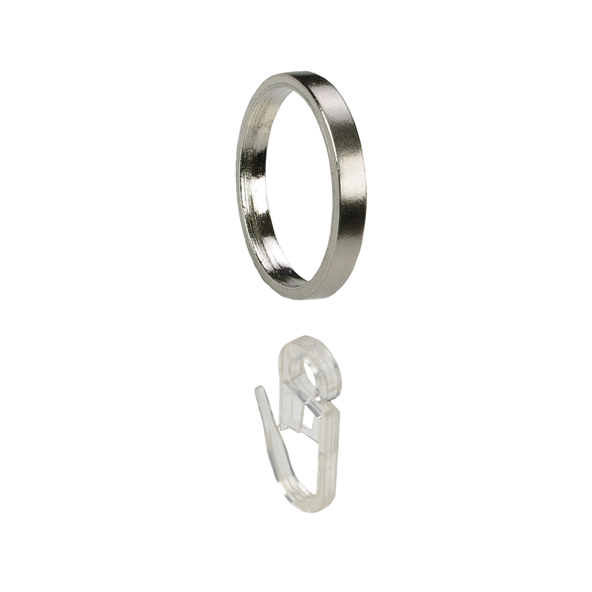 Gardinenringe für Gardinenstangen mit Faltenlegehaken France ø 2 1 Gardinenringe für Gardinenstangen mit Faltenlegehaken France ø 2