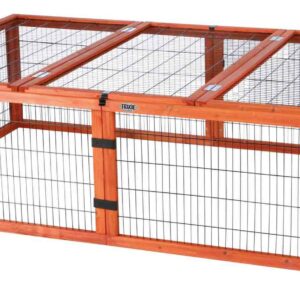 Freilaufgehege mit Abdeckung