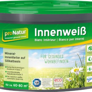 pronatur Innenweiß Silikat-Mineralfarbe