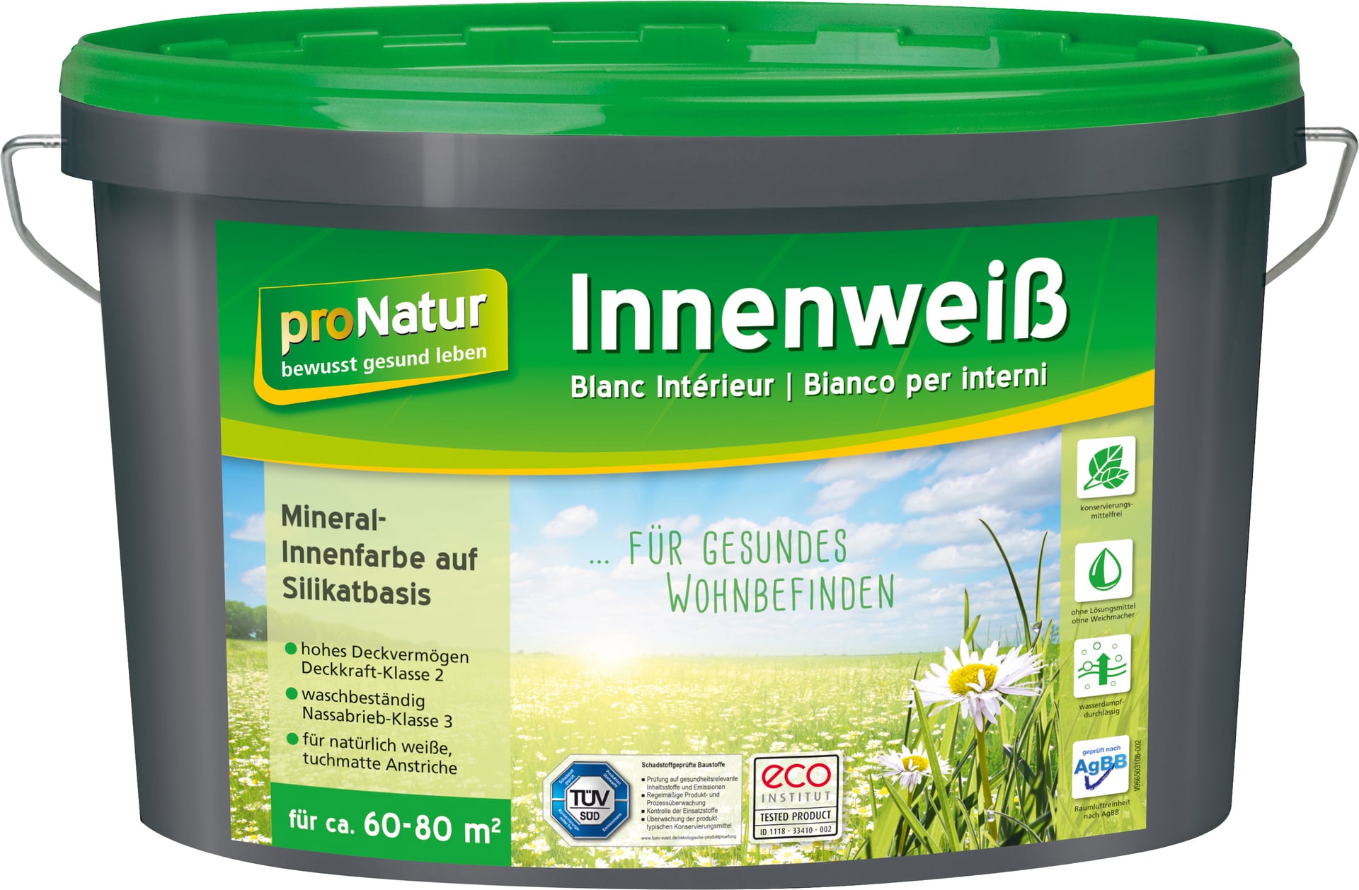 pronatur Innenweiß Silikat-Mineralfarbe 1 pronatur Innenweiß Silikat-Mineralfarbe