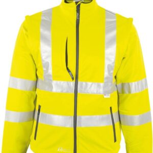 Warnjacke,Softshell, Gr. L, neongelb