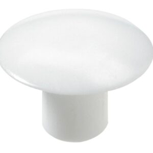 Abdeckkappen zum Eindrücken, Ø 5 / 12 mm, Kunststoff, weiß