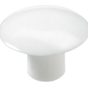 Abdeckkappen zum Eindrücken, Ø 6 / 12 mm, Kunststoff, weiß