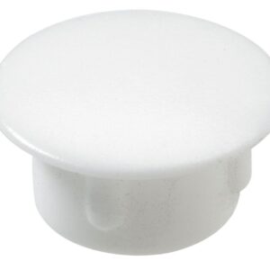 Abdeckkappen zum Eindrücken, Ø 10 / 13 mm, Kunststoff, weiß