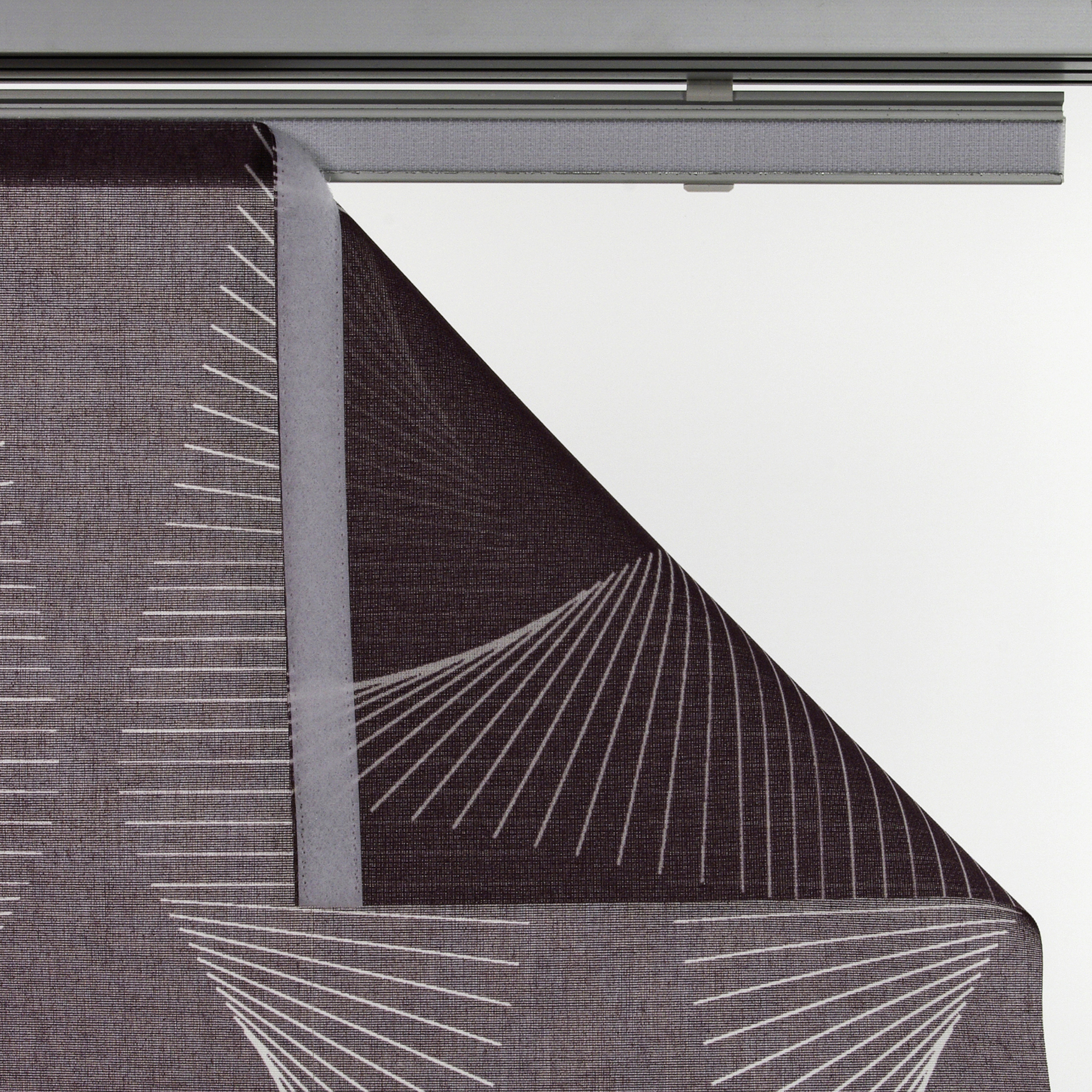 Flächenvorhang Stoff Malmö 60x245cm, Schiebevorhang 1 Flächenvorhang Stoff Malmö 60x245cm, Schiebevorhang