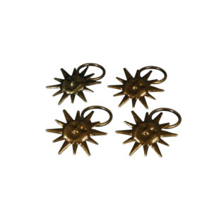 Ring mit Dekoklammer Sonne Landhaus Ø16mm, 4 Stück