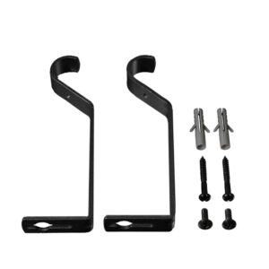 Träger offen für Gardinenstangen 14cm, einläufig, 2 Stück