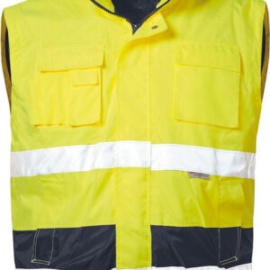 Warnjacke Siegfried, Gr. M, gelb/marine