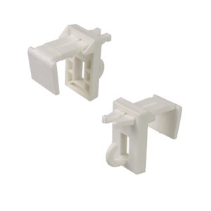 Klemmträger mit Ösenaufhängung weiß